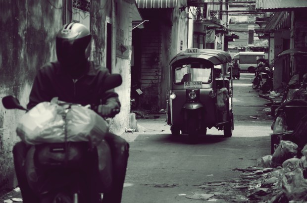 Tuk Tuk Back Alley AGFA mono